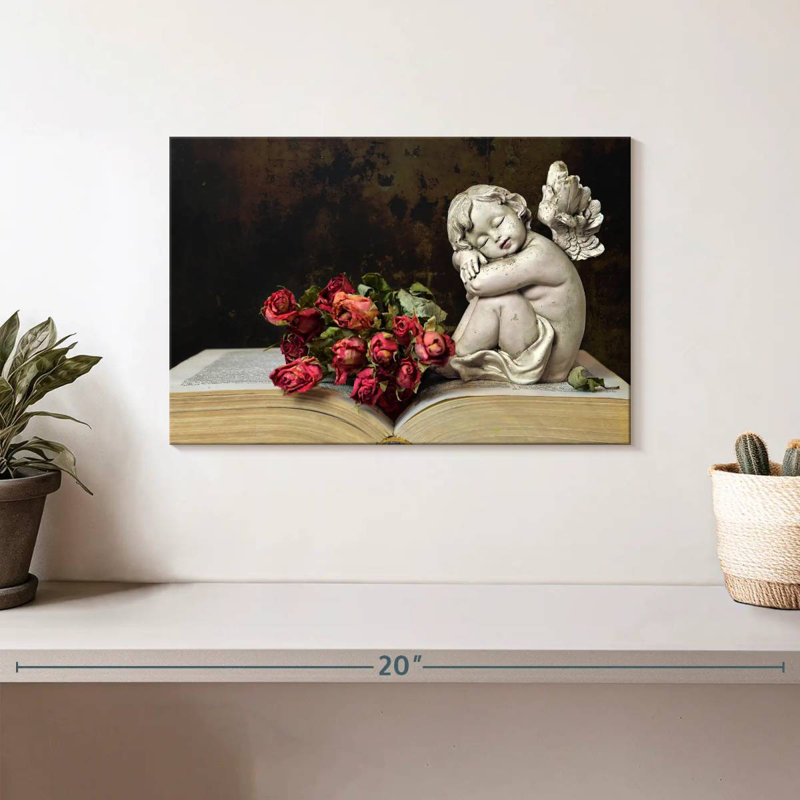 Leisha Cherub, 8" H x 12" W