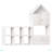 Versatile Children's Bookshelf With House-Shaped Design, Multi-Functional Storage For Books And Toys, Adjustable Placement, Durable Kids Organizer For Playroom Or Bedroom Easy Assembly & Safe For Kid-33791278
