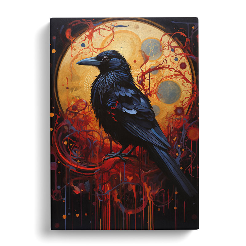 Raven Modern - No Frame Print, 60cm H x 40cm W x 3cm D