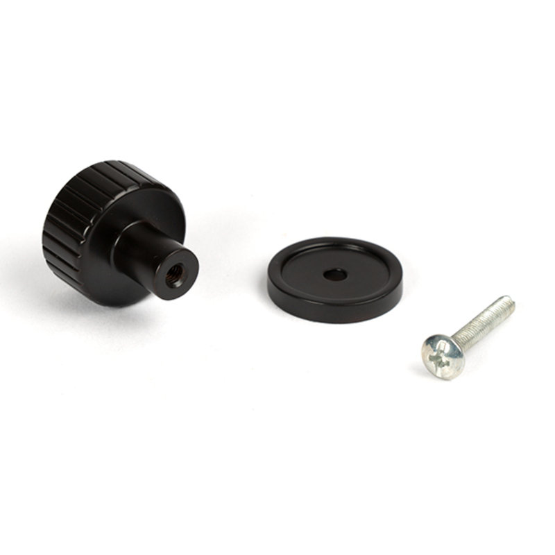 Matt Black Judd Cabinet Knob - 32Mm (Plain), 2.5 cm, Aged Bronze