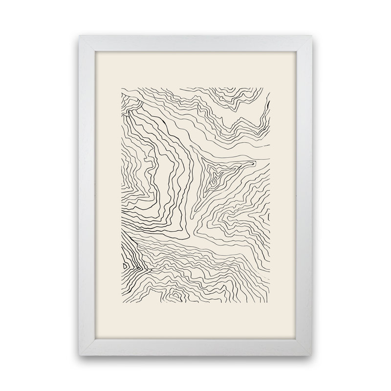 Organic Marble by Planeta444 - Print, White Framed, 46cm H x 34cm W x 3cm D