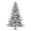Utica Flocked Fir Artificial Christmas Tree-600414835