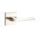 Emtek Privacy Leverset w/ Square Rosette and Helios Lever