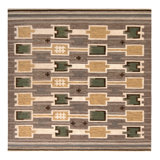Scandinavian Wool Geometric Area Rug