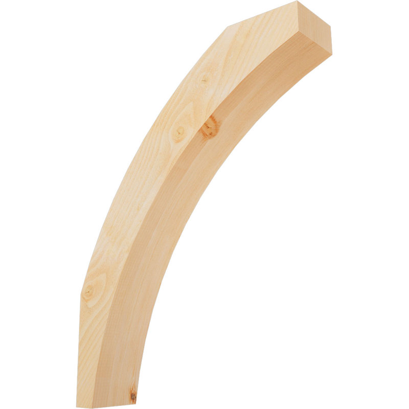 Genouillère Thorton, Sapin Douglas de 6 po (sciage brut), 26 po X H 34 po H