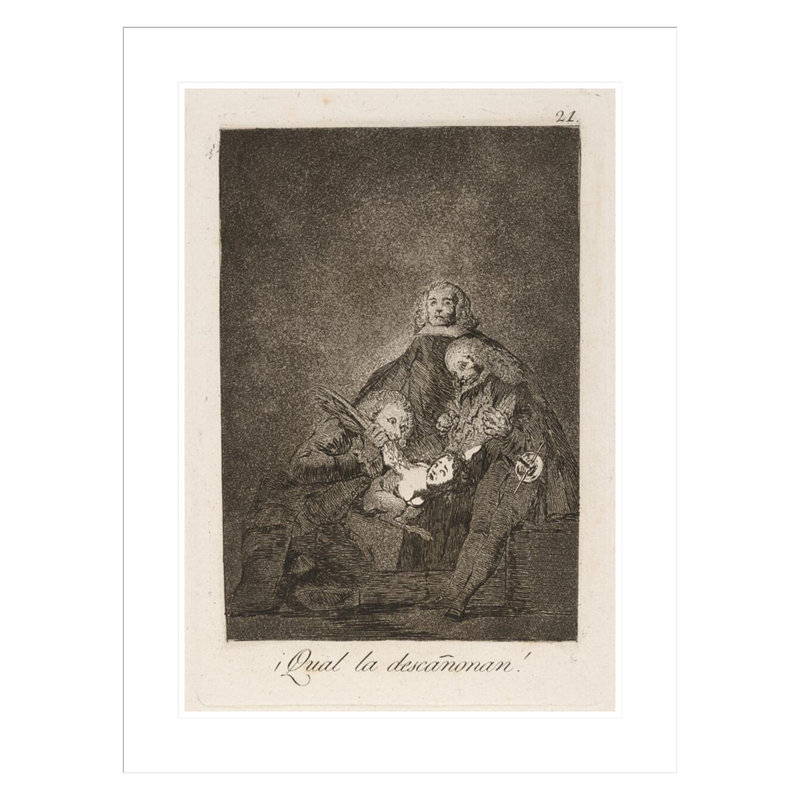 (Comment ils la cueillent!) Par Francisco de Goya, impression par estampe numérique encadrée, H 29,5 po x l 22,73 po