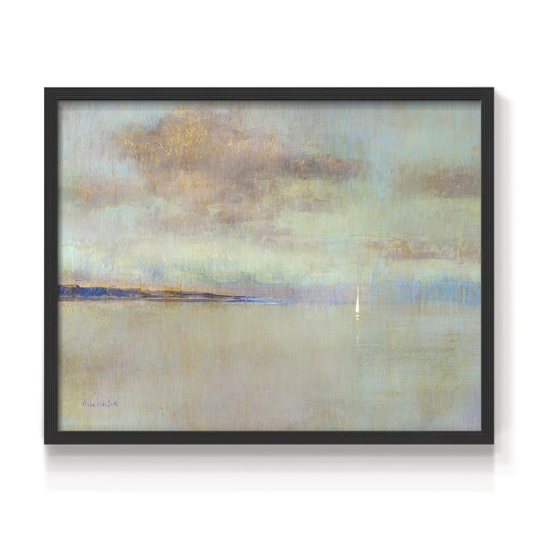 August Morning -Framed Print - Restickable, H 11 po x l 14 po, Noir, noir, noir, noir