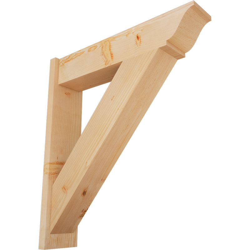 Persienne traditionnelle en bois rustique, P 32 po x H 36 po, Sapin Douglas de 7 1/2 po (lisse)
