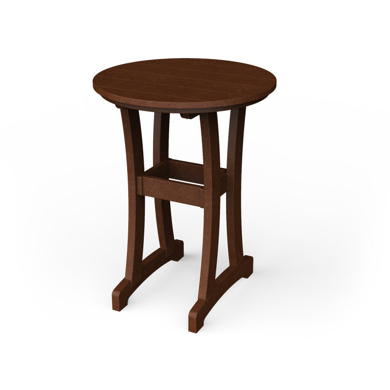 Table de bar Stella, H 30 po x l 30 po x P 30 po, Brun Tudor