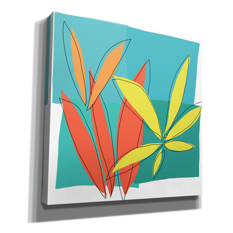 " Grasses I " by Jan Weiss, 18" H x 18" W x 0.75" D