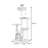 5 Tiers Cat Tree with Condons,Perch,Scratching Posts