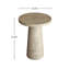  Table de bout ronde en faux travertin intérieur / extérieur Cortelle