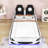 Katerinne Twin Size Platform Bed Stylish Racecar Design with LED Lights, Upholstered Backrest-2128992905