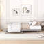 Cadre de lit flottant en bois pour grand lit classique, lit plateforme à profil bas avec support de lattes robustes, pas de tête de lit, pas de sommier tapissier requis, assemblage facile (gris, grand)-2002451302-2002451297