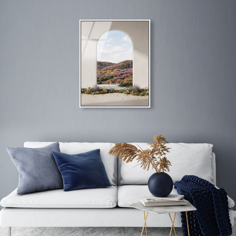 Window to Paradise II Print, 21"H x 17"W, White Floater Frame