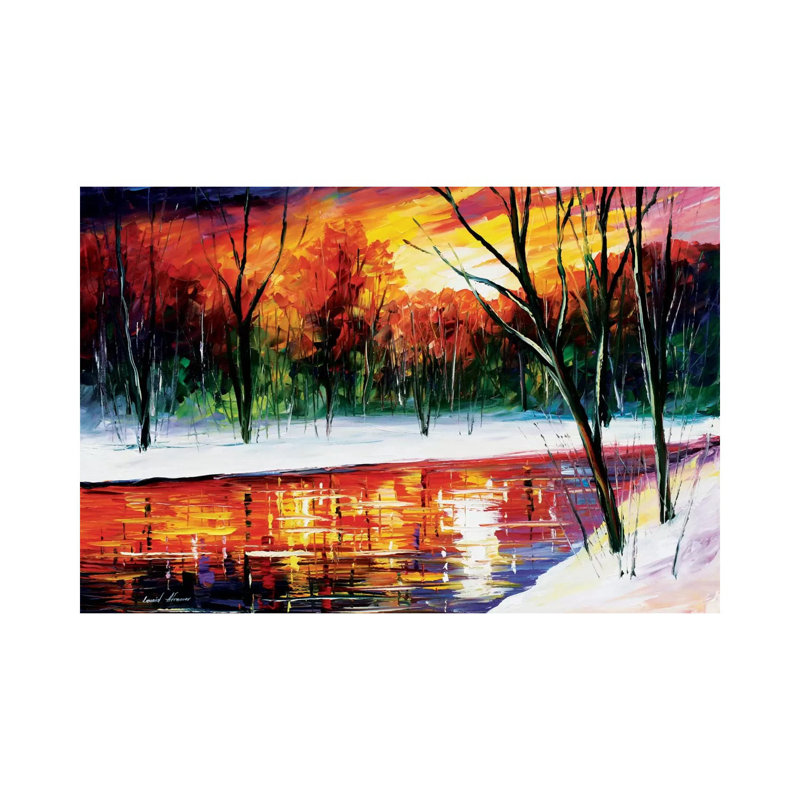 Winter Spirit by Leonid Afremov - Painting on Canvas, 66.04 cm H x 45.72 cm W x 1.91 cm D, Wrapped Canvas