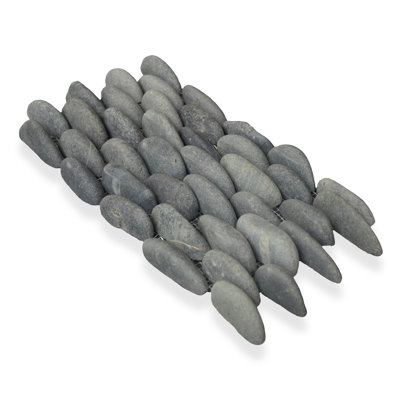Natural Stone 5 7/8 x 11 3/4 Stacked Pebble Wall Mosaic