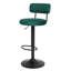 Ensemble de 2 tabourets de bar modernes réglables, dossier courbé, hauteur de comptoir pivotante, confortable et élégant pour un usage domestique ou commercial