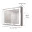 Armoire de salle de bain 36 po x 30 po avec miroir de brouillard - meuble-lavabo à DEL, portes doubles, contrôle de luminosité 3000k 6000k, porte de pharmacie avec rangement et zone de couleur réglable-166388045