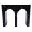 M-Shaped Faux Marble Side Table, Modern End Table For Living Room/Hallway-118588649