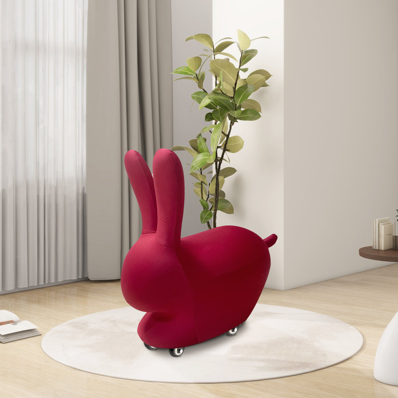 Mignon fauteuil d'appoint avec 4 roulettes