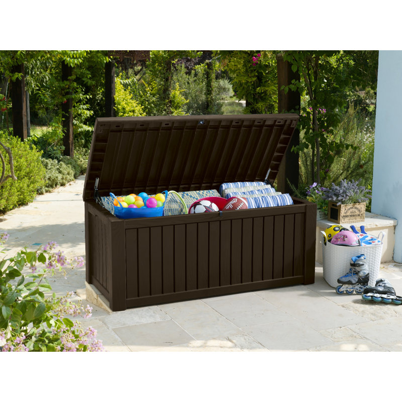 Rockwood 570 L Resin Storage Box, Dark Brown