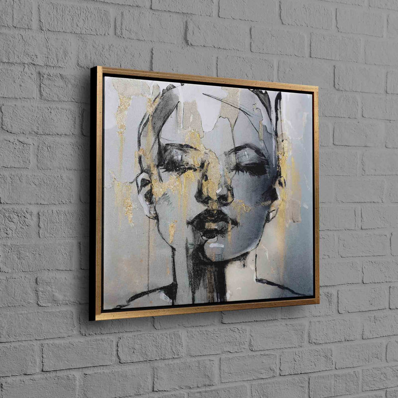 Print on Canvas, Gold Floater Framed, 30 cm H x 30 cm W