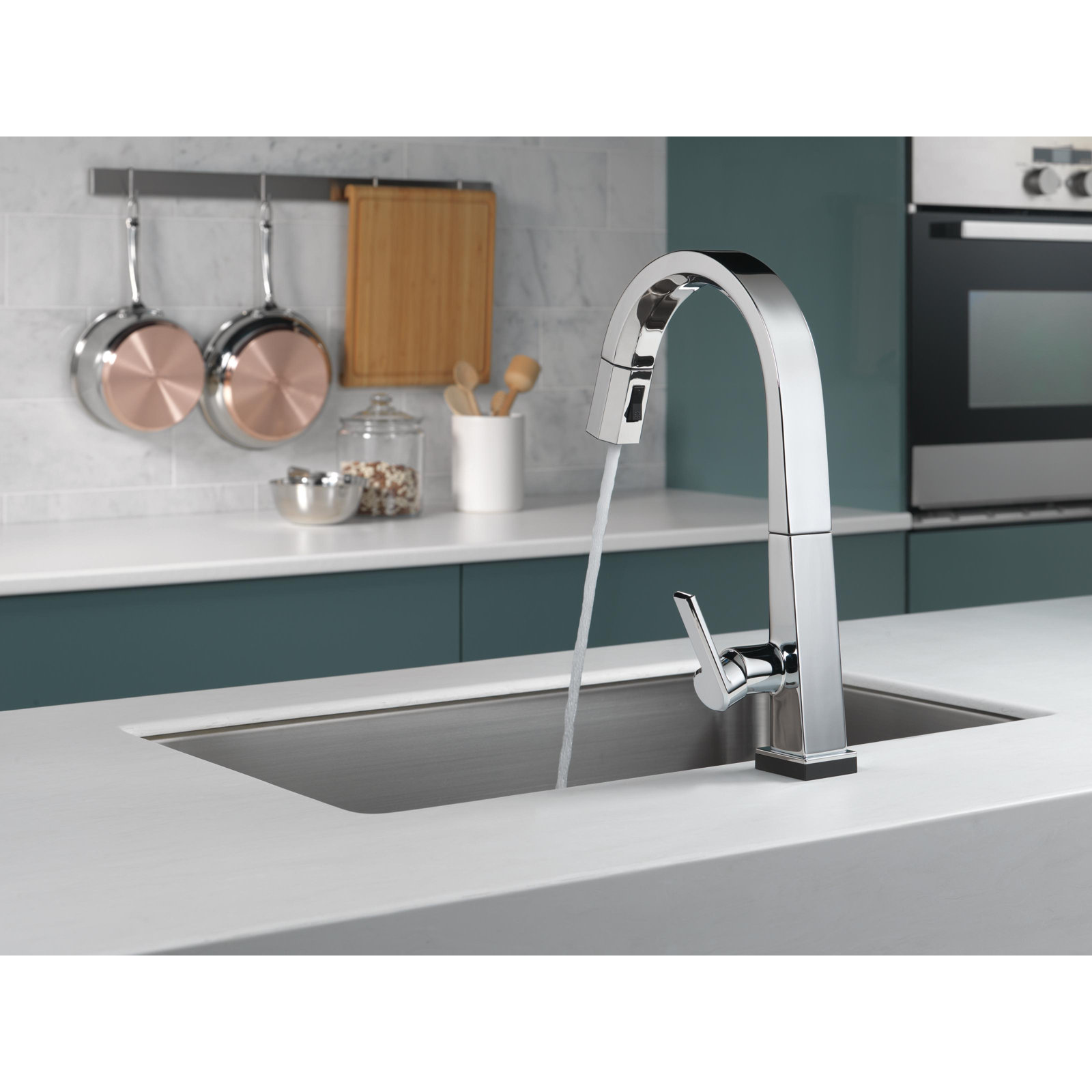 Pivotal Pull-Down Touch Kitchen Faucet, Chrome