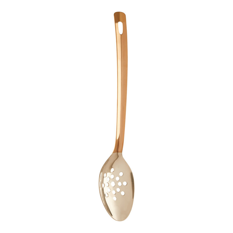 Symple Stuff Rondo 1 Cooking Spoon, Reflective Copper
