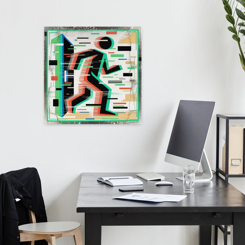 Art contemporain, art contemporain abstrait, H 18 po x l 18 po