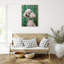 «The Floral Adorned Poodle» par Keyshanna, reproduction d'art sur toile encadrée-856448209