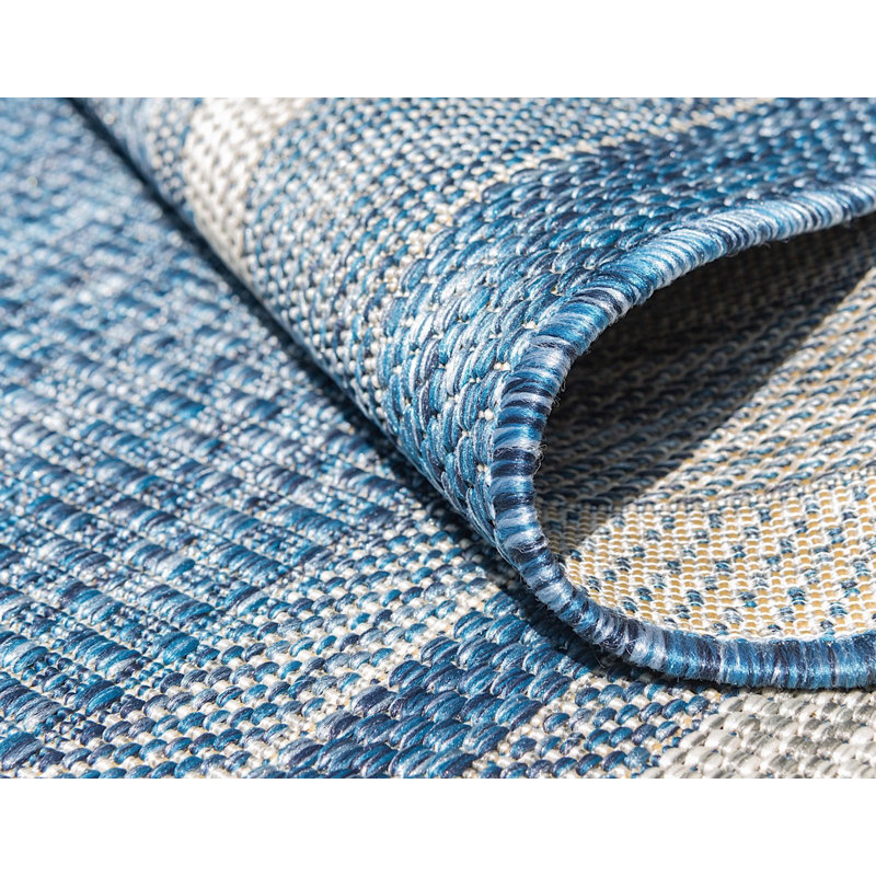 Tapis de véranda d'extérieur couleur ciel, Rectangle 8 p x 11 pi 4 po