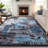 Machine Washable Rug with Rubber Backing for Living Room Modern Non-Slip Dining Room Rug Easy-Cleaning Geometric Floor Carpet for Bedroom Hallway Kitchen Office Playroom-1598784846