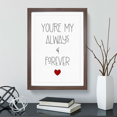 Always and Forever V2 - Picture Frame Typography