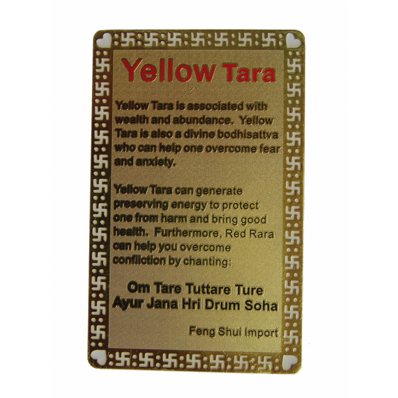 Décoration murale carte talisman Tara