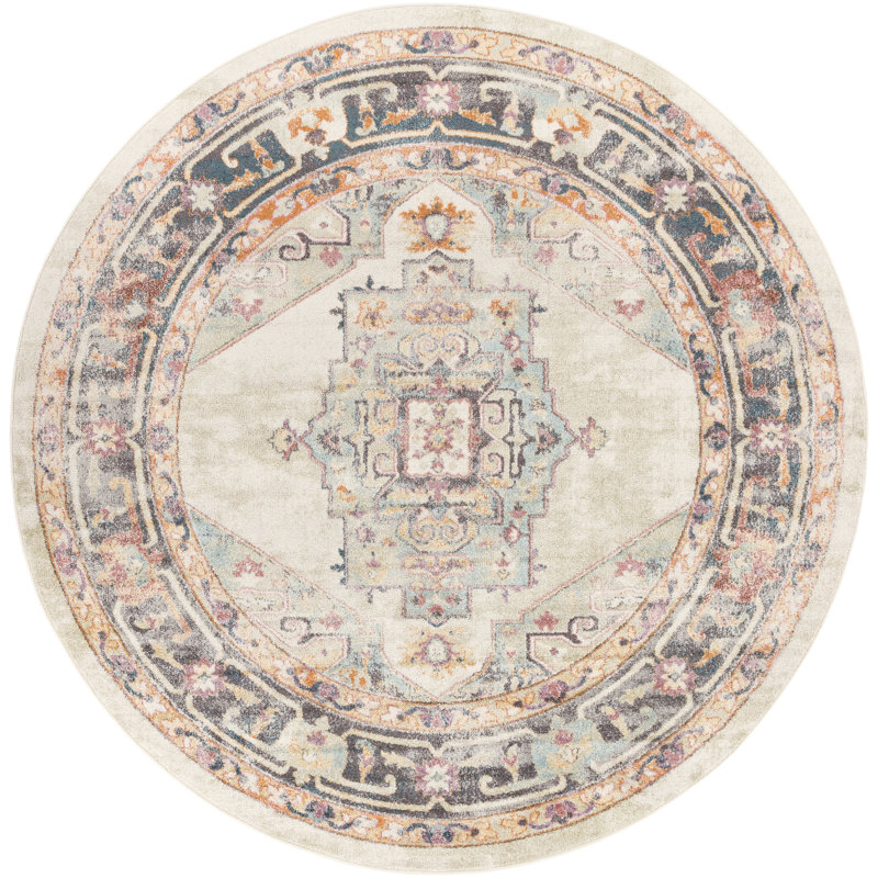 Jamieson Oriental Indoor Rug, Round 5'3"
