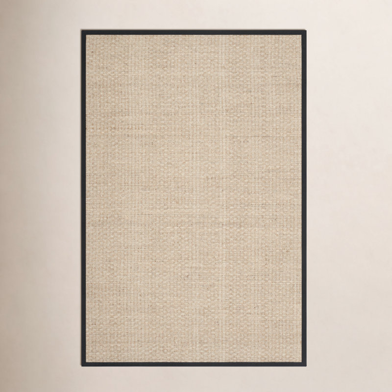 Fiddlewood Auckland Natural/Black Area Rug, Rectangle 6' x 9'