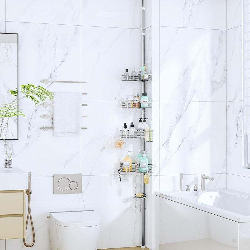 Stainless Steel Wall Bathroom Shelves