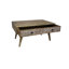 Lonepine Solid Wood Four Leg Coffee Table with Storage