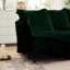 Slip-Covered Armchair With 1 Big Back Cushion And 2 Big Toss Pillows, Single Deep Seat Comfy Single Couch Sofa Multiple Large Soft Pillows, Corduroy Fabric