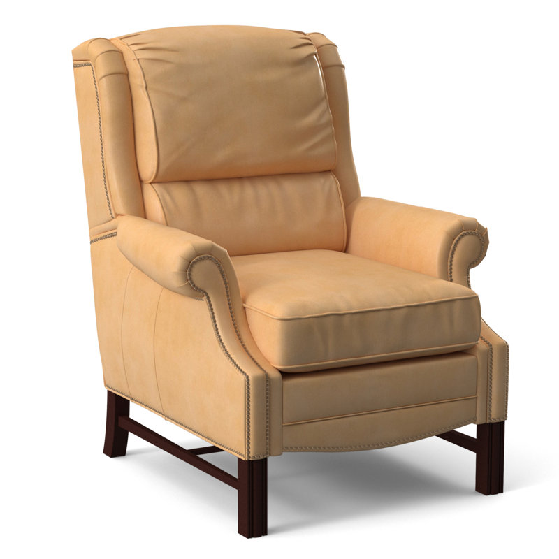 Alta Recliner, #9 Natural, Rio Mineral Genuine Leather, Mahogany