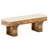 55.2" Dining Bench With Linen Cushion