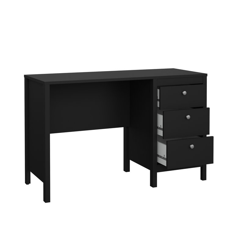 Bureau d'écriture rectangulaire l 47,4 po Cotham, Noir mat