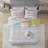 Haisley Pink 100% Cotton 4-Piece Twin Comforter Set with Chenille Trim-364637598-364637594