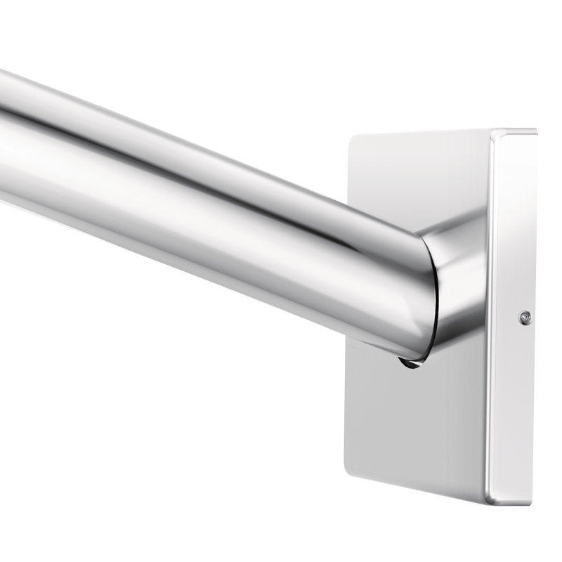 Tringle à rideau de douche fixe incurvée Triva, Chrome