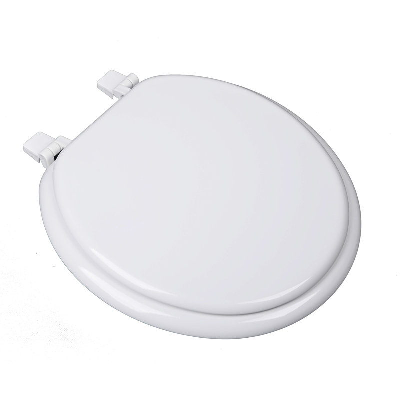 Elongated Toilet Seat and Lid, White