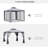 Outdoor Patio Gazebo with 2-Tier Roof & Netting - Steel Frame Canopy Shelter