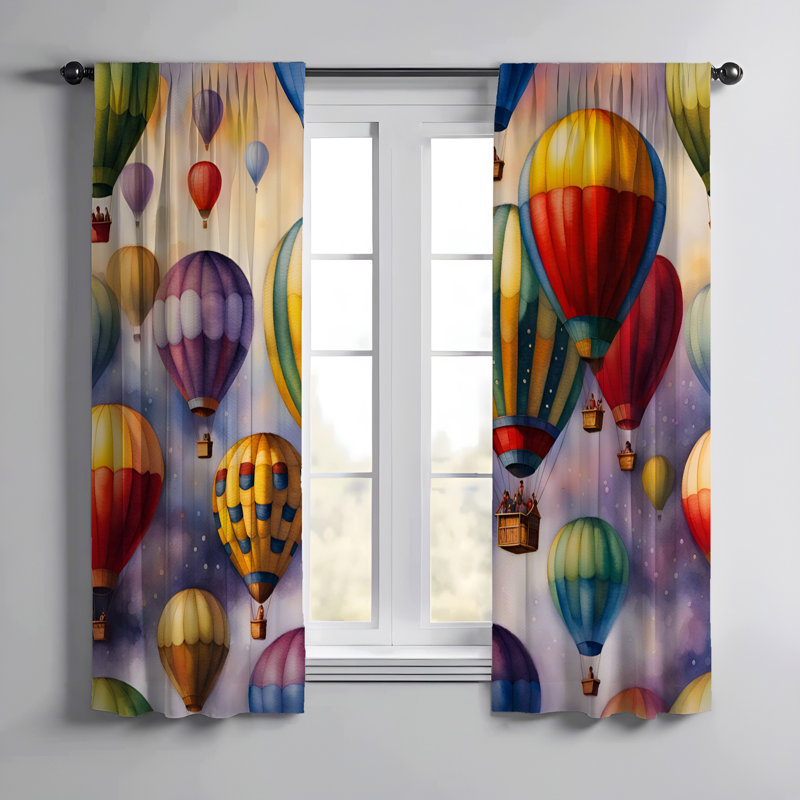Paire de rideaux semi-transparents Elderine, L 20 po x L 61 po