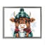 Cadre flottant Cozy Hot Chocolate Cow, design par Whimsical Wonders-1186155146-1186155144