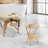 22.5" Tall Solid Wood Accent Stool-70047992
